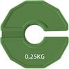 Waoclowr Dischi micro tipo 0,25 kg - Gomma 35 mm - Verde - Accessori