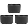 ifundom 3 Pezzi Copertura in Silicone Nero per Bicchieri e Bottiglie, | Anticaduta, Resistente alle Alte Temperature, Antiusura, Accessorio Semplice