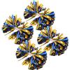 Toyvian 4 Pezzi Pompon da Cheerleading con Manico, Cheerleader Pom Poms in Pet, Leggeri, Presa Comoda, per Ragazze e Adulti, per Gare e Festival