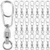 OUNONA 30 Pezzi Girella da Pesca in Acciaio Inox, Connettore