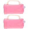 FOMIYES Manubri Riempibili D'acqua 4 Lb, Coppia da Viaggio in PVC Rosa | Design a Bottiglia Sportiva, Resistenza Regolabile, Leggero e Bilanciato, per Allenamento Casa e Spostamenti