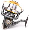 Gadpiparty Mulinello da Pesca Style 5000 5.1 1 Leggero, Corpo Ultra Sottile | Pulsante Frizione Facile, Rapporto Elevato, Resistenza alla Pressione, Struttura Rinforzata, Argento