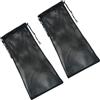 DEARMAMY 2 Pezzi Borsa a Rete Coulisse per Snorkeling, Nero, in Nylon