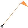 BESTonZON Bandiera di Sicurezza per Kayak, Bandiera di Sicurezza Arancione per Barche con Base Fissa, Acciaio Inox, Poliestere e Plastica, per Kayak Fishing e Sport Acquatici