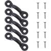 POPETPOP 5 Set Fibbia Elastica per Corda da Barca, Piccolo Gancio C, Nylon | Accessorio per Corda e Rigging, per Rafting e Canoa, Sostituzione Compatta di Fissaggi Rotti
