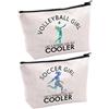 SGSCFG 2 Pezzi Di Argomenti Di Pallavolo, Borsa Per Il Deposito, Borsa Da Viaggio, Borsa Portatile, Borsa Per Donne, Sacchetti Di Tela Semplici.