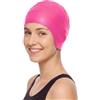 SWIGE Cuffia da nuoto in silicone | impermeabile | leggera | con protezione auricolare 3D e antiscivolo