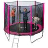 ATAA Trampolino per bambini di grandi dimensioni per ragazzi e ragazze con rete di sicurezza, ideale per esterni, disponibile in 2 dimensioni da 250 cm e 305 cm di diametro