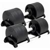 H H FITNESS Coppia 9 in 1, 2 manubri da 32 kg con selezione istantanea del peso regolabile da 2 a 32 kg per manubrio