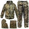 Generic Tuta Ghillie 3D Foglie Acero 4 Pezzi Camouflage Caccia Abbigliamento | Rete Poliestere;Giacca,Pantaloni,Passamontagna,Sacca;Elastico;Per Osservazione Fauna,Airsoft,Outdoor,Ocio