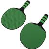 POPETPOP 2 Pezzi Racchetta da Ping Pong per Principianti, Verde | Superficie Elastica Migliorata, Impugnatura Confortevole Antiscivolo, Plastica, Uso Domestico al Coperto