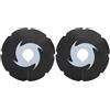 BELLIFFY 2 Pezzi Copertura Freno Disco Bici in PVC, Protezione Nera | Pannello Antipolvere e Antiacqua, Manutenzione Semplice, per Ruota Posteriore e Impianto Freno