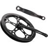 Operitacx Guarnitura Monocorona per Bici, 52t, Braccio 170mm, Ferro Nero | Resistente All'usura, Bici a Scatto Fisso e Mountain Bike Monomarcia, Facile da Installare, Catena 1/2x3/32