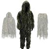 Generic Tuta Ghillie 3D Ibrida Camouflage Caccia Giacca Pantaloni Set | Fibre Sintetiche,Rete Poliestere;Foglie Fustellate,Filati;Cintura Elastica;Osservazione Fauna,Airsoft,Ocio
