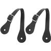 GLEAVI 2 Pezzi Cinghie per Speroni Equestri Regolabili in Pelle PU Nera | Allenamenti e Gare di Equitazione, Finitura Elegante, Controllo Sicuro, Design Pratico Regolabile