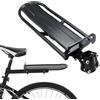 Generic Portapacchi posteriore regolabile in alluminio per reggisella | Carico massimo 10 kg, sgancio rapido, MTB e bici da strada, zaino e uso della spesa, deposito bagagli