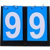 Generisch Tavola per segnapunti portatile a 2 cifre per tavolo, basket, tennis e molto altro ancora, facile da leggere, design blu, 20,2 x 16,3 cm, compatta per cambiare rapidamente i punti