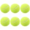 GLEAVI Pezzi Palline 6 Elastiche Tennis da Allenamento Principianti | Rimbalzo Elevato, Design Leggero, Uso in Interno e Area Giochi, Colore Verde Chiaro, Gomma e Lana Agugliata
