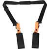 YARNOW Cinghia di Trasporto per Snowboard e Sci, Tracolla Regolabile, PU Leather e Nylon, Arancia, Portatile per Snowboard e Sci