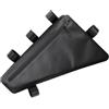 ECMQS Essentials | Borsa triangolare nera con cerniera, struttura in PVC e cinghie di fissaggio, 36 x 23 x 8