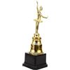 SAFIGLE Statuetta Danza Classica Elegante Forma Ballerina Oro | Plastica, Superficie Liscia senza Sbavature, Stile Realistico e Delicato, per Gare e Talent Show