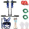 Lubirayi 1 paio di ramponi da arrampicata in acciaio inox, regolabili in altezza, capacità di carico di 150 kg, completi di accessori, adatti per caccia, giardinaggio e raccolta di frutta.