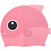 HOMSFOU Cuffia da Nuoto in Silicone, Cartone, Rosa, Media