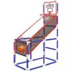 Set Canestro Basket con Palline e Pompa Colorato per Casa, Pratica Casalinga