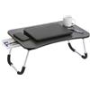 FORNOR Tavolino pieghevole per laptop FORNOR nero con cassetto 60 x 40 x 26 cm