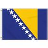 Petite Pine 2 × 3 FT Bandiera della Bosnia, Medio 60 × 90 CM 150D Bosniaco Outdoor Banner, Decorazione Giardino Con Ottone Gromment