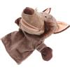 Parliky Pupazzo Lupo Mano in Peluche, 26x26x18cm, per Ragazzo Ragazza | Morbido Riempimento in Cotone PP, Forma di Lupo, per Attività Immaginative e Scuola Materna