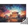 6N2X9A4S Architettura Classica Puzzle 1000 Pezzi Carta per Adulti Paesaggio Notturno Artistico Relax Famiglia Decorazione Regalo 52x38cm/1000pcs