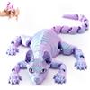 Explcior Mystic Meow - Gatto Guardiano 3D, Simpatico Gatto Senza Pelo Stampato in 3D, Statuetta Animale Realistica Con Articolazioni Flessibili E Articolate, Regalo per Amanti Dei Gatti(Blue,30cm)