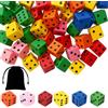 DvBCNMe Dadi sussurro, 36 cubetti di schiuma in colori vivaci, giocattolo educativo per l'asilo e la scuola materna, ideale per lezioni di matematica e serate di gioco in famiglia, con pratica custodia
