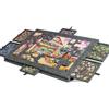 diceevil Tavolo Puzzle Pieghevole 6 Cassetti, Supporto 2-in-1 per Puzzle | Feltro Leggero Resistente | 6 Cassetti Porta Pezzi | Copertura Antipolvere | Per Puzzle 1000 Pezzi Adulti