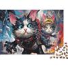 6N2X9A4S Gatto Antropomorfo Puzzle 1000 Pezzi Puzzle per Adulti Stile Cartone Animato Carta Antistress Attività Domestica Interazione Familiare Regalo 38x26cm/1000pcs