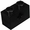 LEGO Parti e pezzi: Technic Black 1x2 mattone con foro asse x50