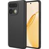 Dedux Custodia Silicone Liquido per Realme 16 Pro Plus 5G. Nera | Cover Ultra Sottile Morbido TPU Silicone Antiurto, Anti Graffio