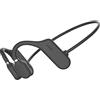 Hotaden Auricolare senza fili Neckband conduzione ossea Cuffie con auricolari Bluetooth 5.0 trasduttori auricolari che funzionano Open-ear Headset Sport impermeabile