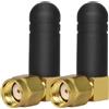 Panlouting 2 Pack | Mini Antenna WiFi con Connettore RP-SMA | Antenna Esterna Omnidirezionale Dual Band 5,8GHz / 2,4GHz 3dBi | Antenna Amplificatrice di Segnale per Router, Telecamera Senza Fili, Scheda Madre