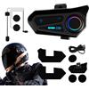 Poludatly Auricolari Casco Moto Ricarica Type-C, di Comunicazione Interfonica | Auricolare Guida, Attrezzatura Ciclismo Outdoor, Per Casco Integrale, Per Tutte Le Moto, Guida Outdoor