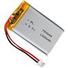 Winfox Batteria LiPo 3,7 V 1200 mAh 753048 con connettore 2P-PH, batteria ricaricabile ai polimeri di litio per altoparlanti Bluetooth, Dash Cam, Wearables e dispositivi elettronici