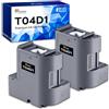 Fooylen T04D1 T04D100 - Scatola di manutenzione dell'inchiostro compatibile con stampanti Epson ET-4750 ET-4850 ET-3750 ET-15000 ET-3700 ET-4856 ET-5150 ET-5170, cassetta di manutenzione T04D1/T04D 100