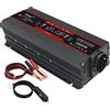 CYMKYQ Inverter 12v 220v,Power Inverter Power Inverter 1500W / 2000W / 2600W Display DC 12V a AC 220 V Solar 2 USB Auto Trasformer Converti Wave sinusoidale(12V 220V 1500W)