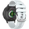 MoKo Cinturini in Silicone da 18 mm Compatibili con Garmin Venu3S, Bianco