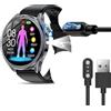Blueshaweu Cavo di Ricarica USB Magnetica Compatibile con RUXINGX/YUPENG ET472 1,53 Smartwatch,Caricabatterie Cable Caricatore Magnetico USB Compatibile per ET472 1,53