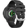 MoKo Cinturini in Silicone da 18 mm Compatibili con Garmin Venu 3S, Nero | Braccialetto Sportivo Morbido, Regolabile, Impermeabile, per Venu 4 41 mm / Venu 2S, Vivoactive 4S / Forerunner 265S, Donna
