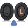 Buziba Cuscinetti auricolari per QCY H3/H3 Lite/HT2, in memory foam spesso, antirumore, morbidi, con fibbia, facili da installare, neri. Compatibili solo con HT2 e HT3.