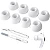 YHIJSR 4 paia di inserti auricolari di ricambio per AirPo Pro 1/2 con foro per la riduzione del rumore, tappi auricolari in silicone per AirPods Pro con kit di pulizia, 4 misure