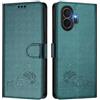 MOJIA Cover per TCL NxtPaper 70 Pro, Custodia Portafoglio in Pelle PU Premium, Custodia a Libro per Telefono con Porta Carte Con Funzione Antifurto RFID. Verde scuro